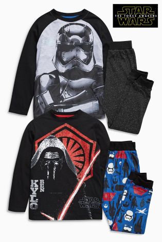 Multi Star Wars Pyjamas Two Pack (3-12yrs)